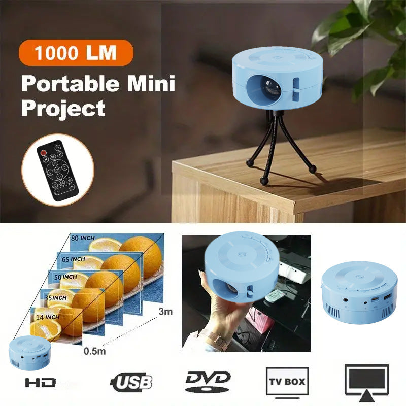 Portable téléphone portable filé même écran projecteur