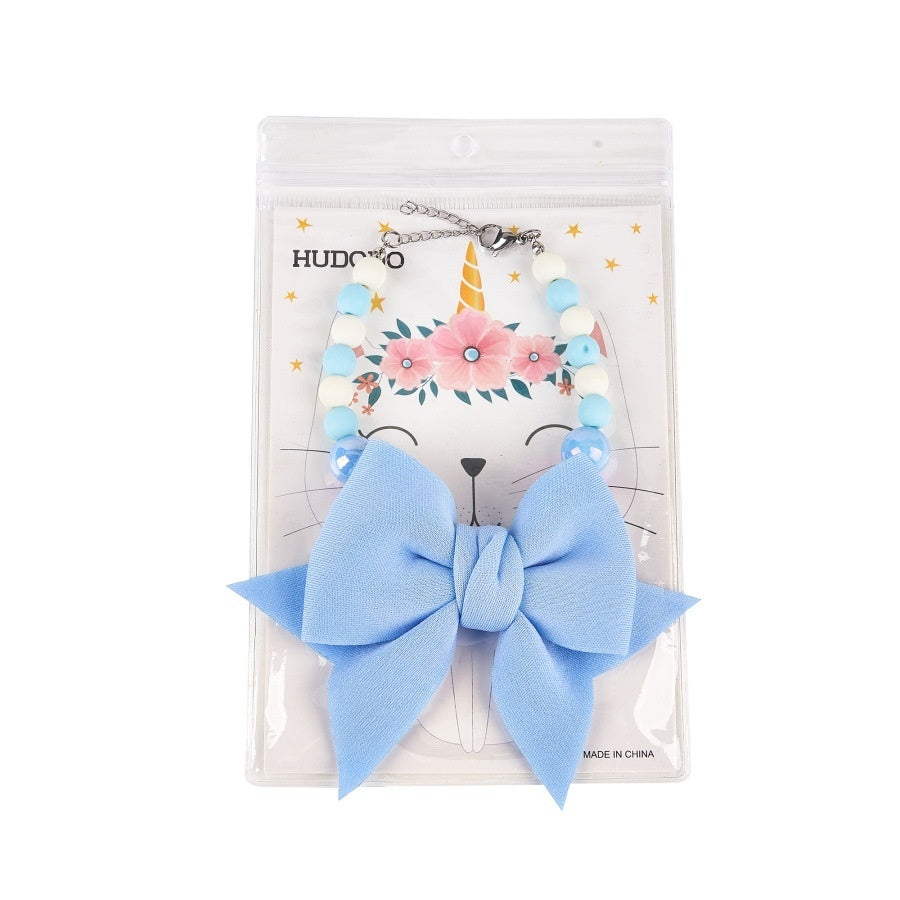 Grand Bow Tie haut de gamme coloré Exquise accessoire pour les animaux de compagnie