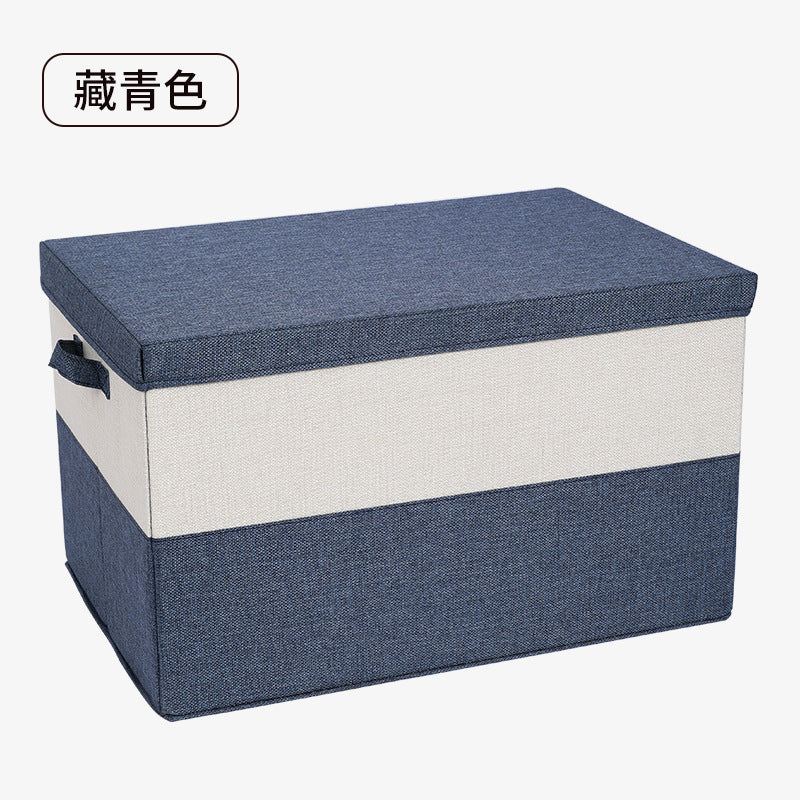 Boîte de rangement surdimensionnée à deux tons pour vêtements