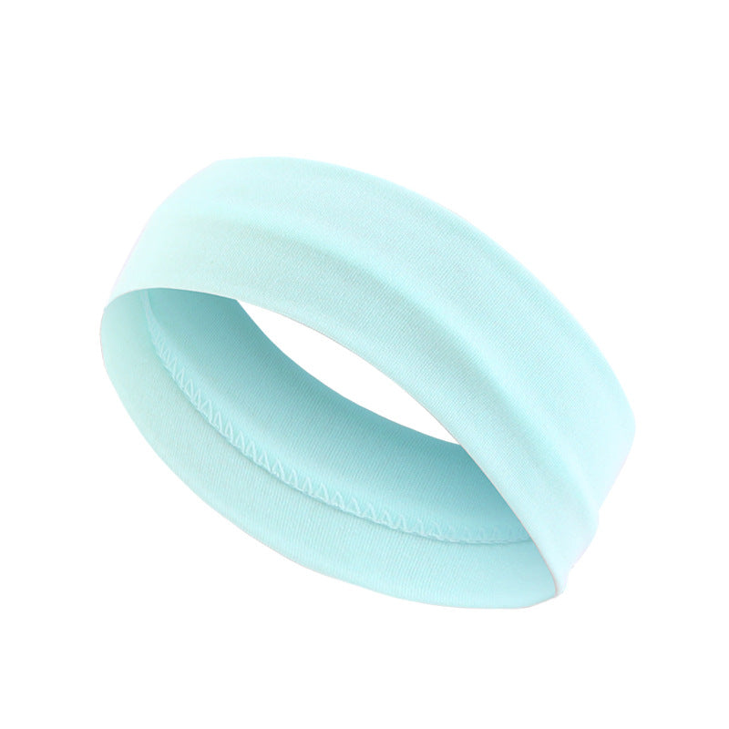 Bande de cheveux de yoga Plain Sport pour femmes Bande de cheveux élastique et absorbante de la sueur