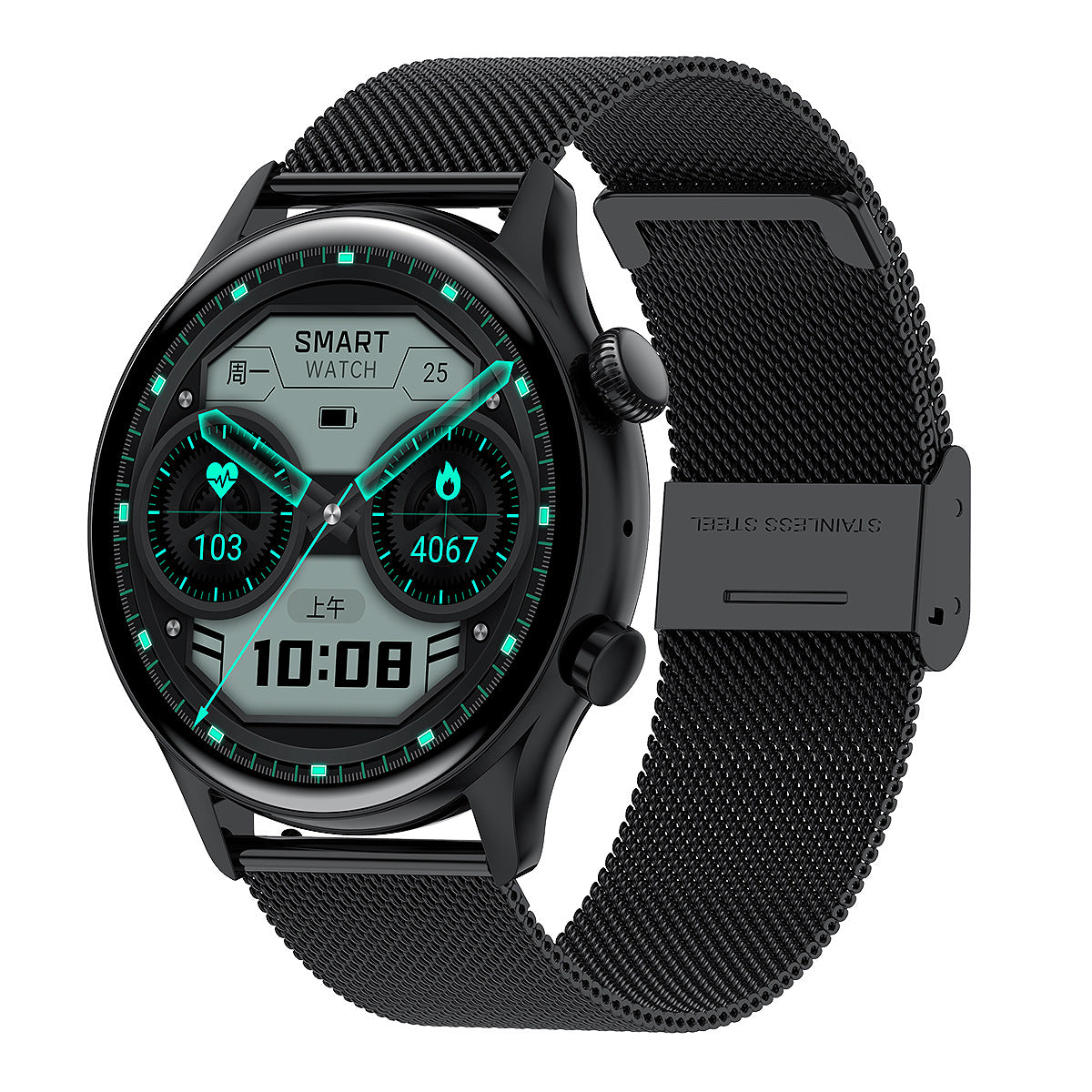 Cadran rond True Waterproof NFC Screen Heart Rate Watch