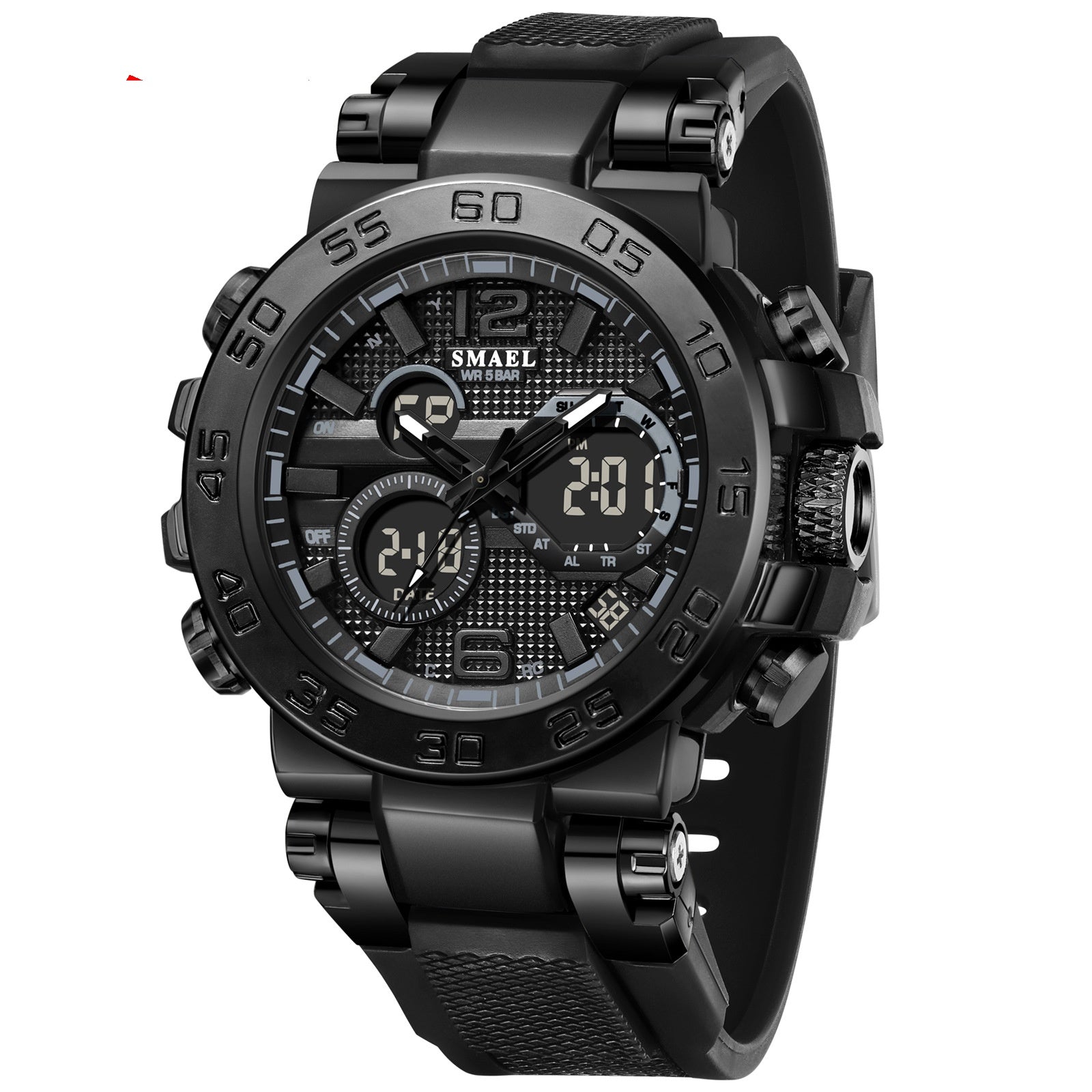 SMAEL Montre électronique Quartz pour hommes exquise et élégante