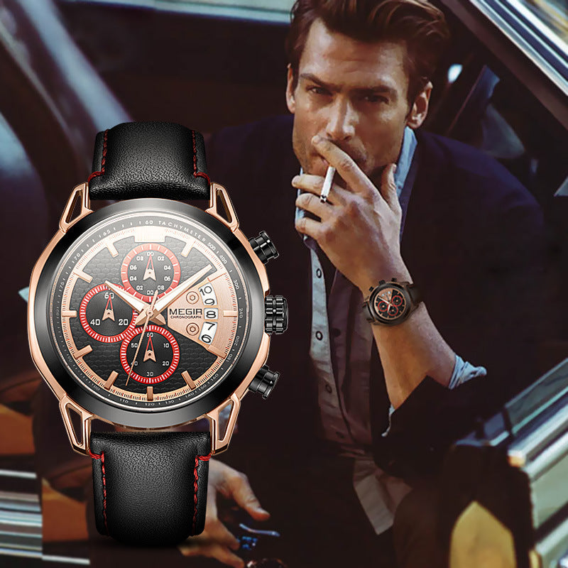 Montre lumineuse multifonctionnelle homme