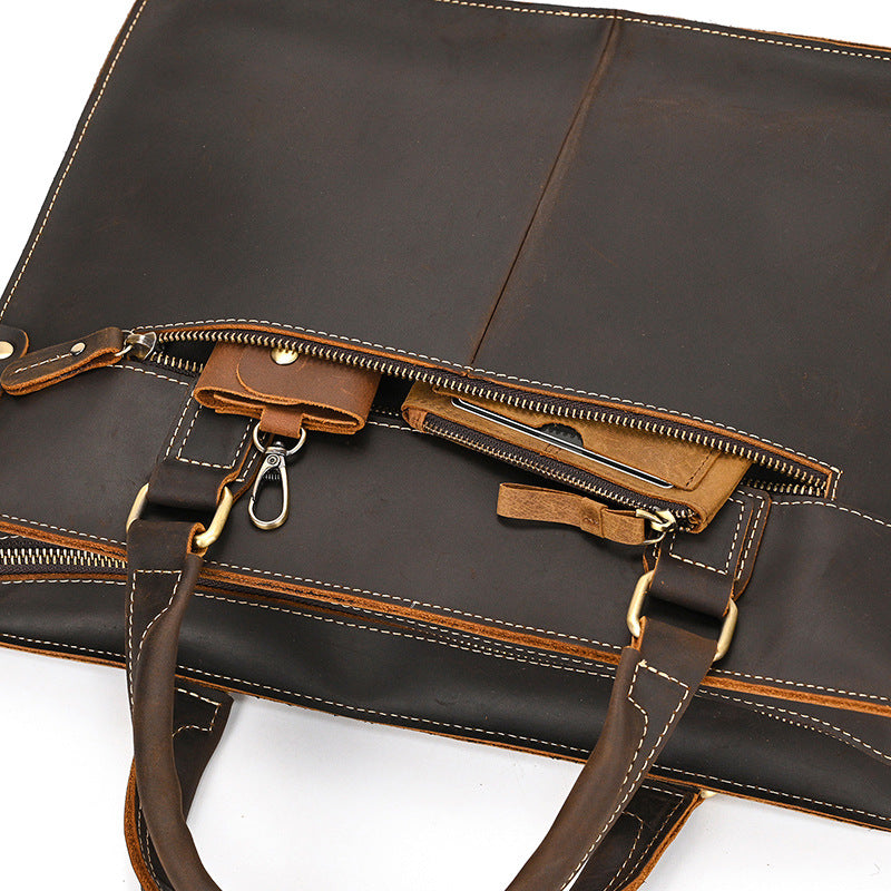 Porte-monnaie en cuir Retro Crazy Horse