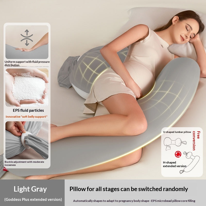 Oreiller de grossesse pour support du dos Oreiller de corps en forme de U Belly pour confortable