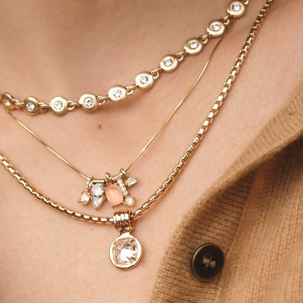 Pendentif bricolage Zircon cuivre plaqué avec l'or 14k pour la rétention de couleur longue durée