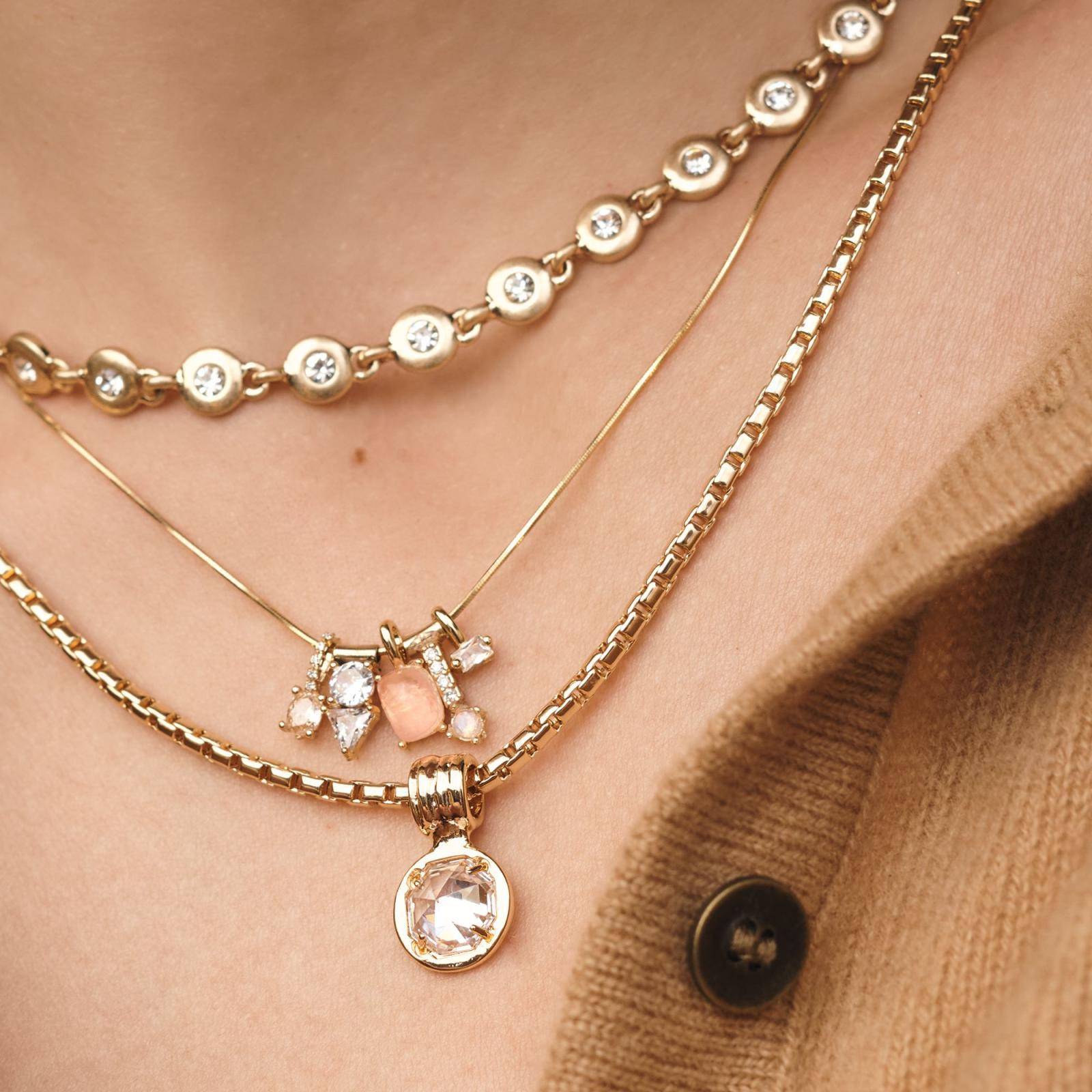 Pendentif bricolage Zircon cuivre plaqué avec l'or 14k pour la rétention de couleur longue durée