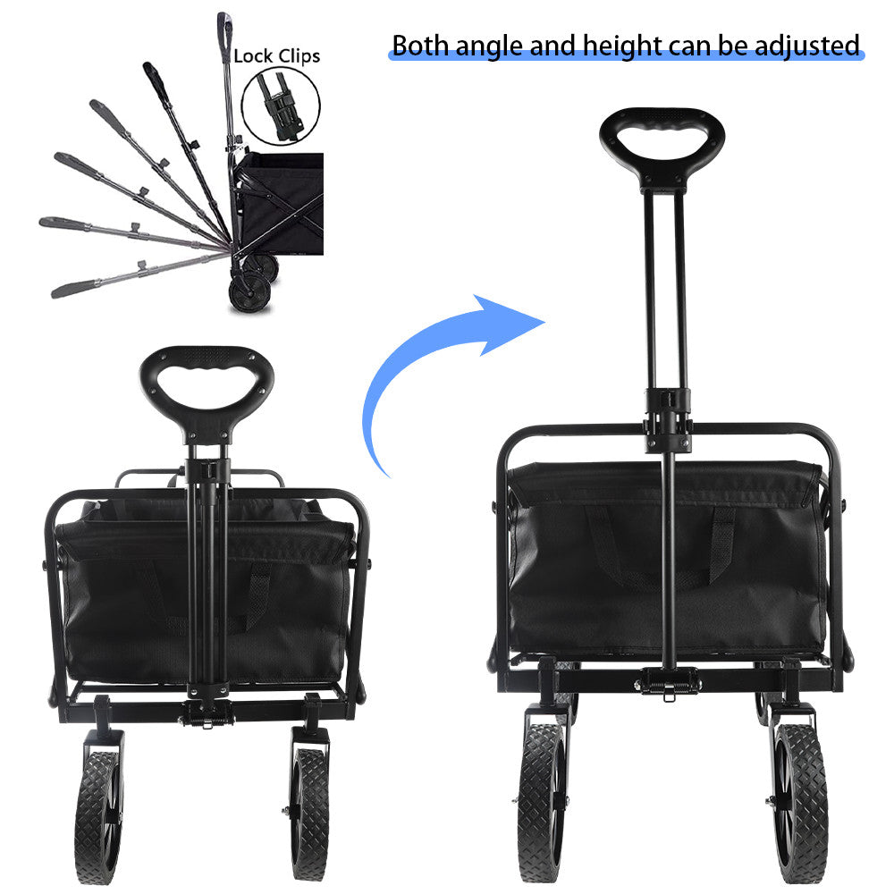 330LB Chariot à chariot pliable lourd Wagon Garden Beach Camping Festival