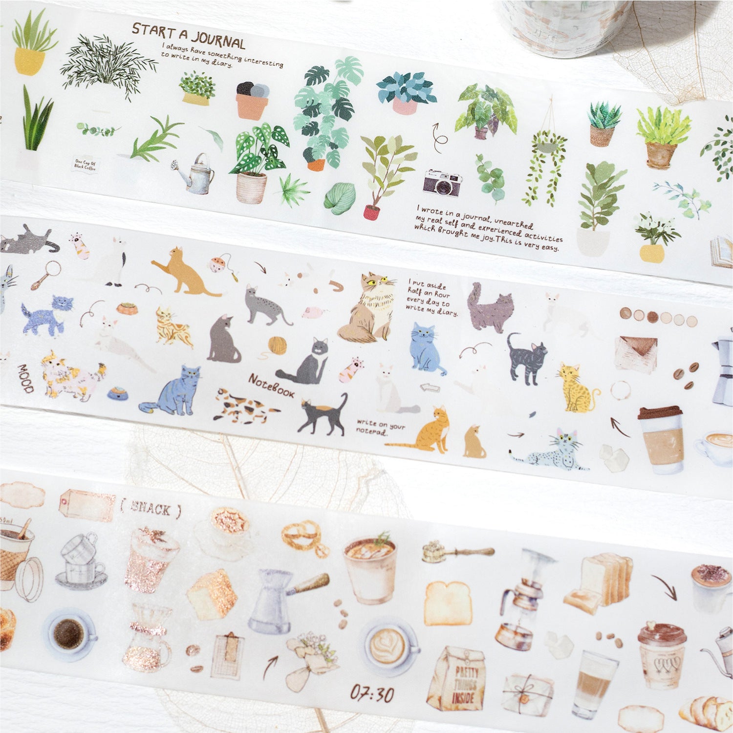 Stickers World Shape Series Life Landscaping Journal