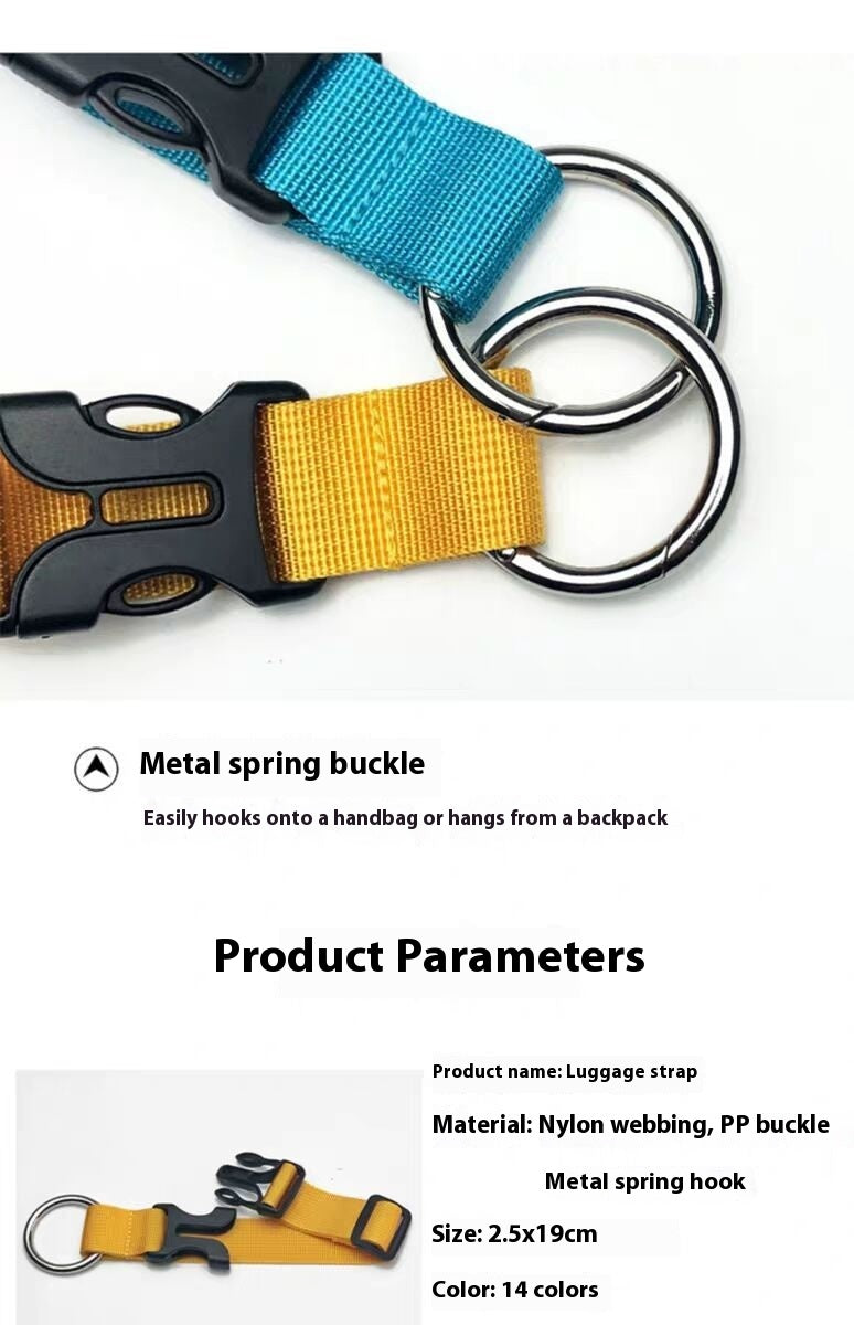 Bracelet de bagages externe avec boucle élastique multifonctionnelle