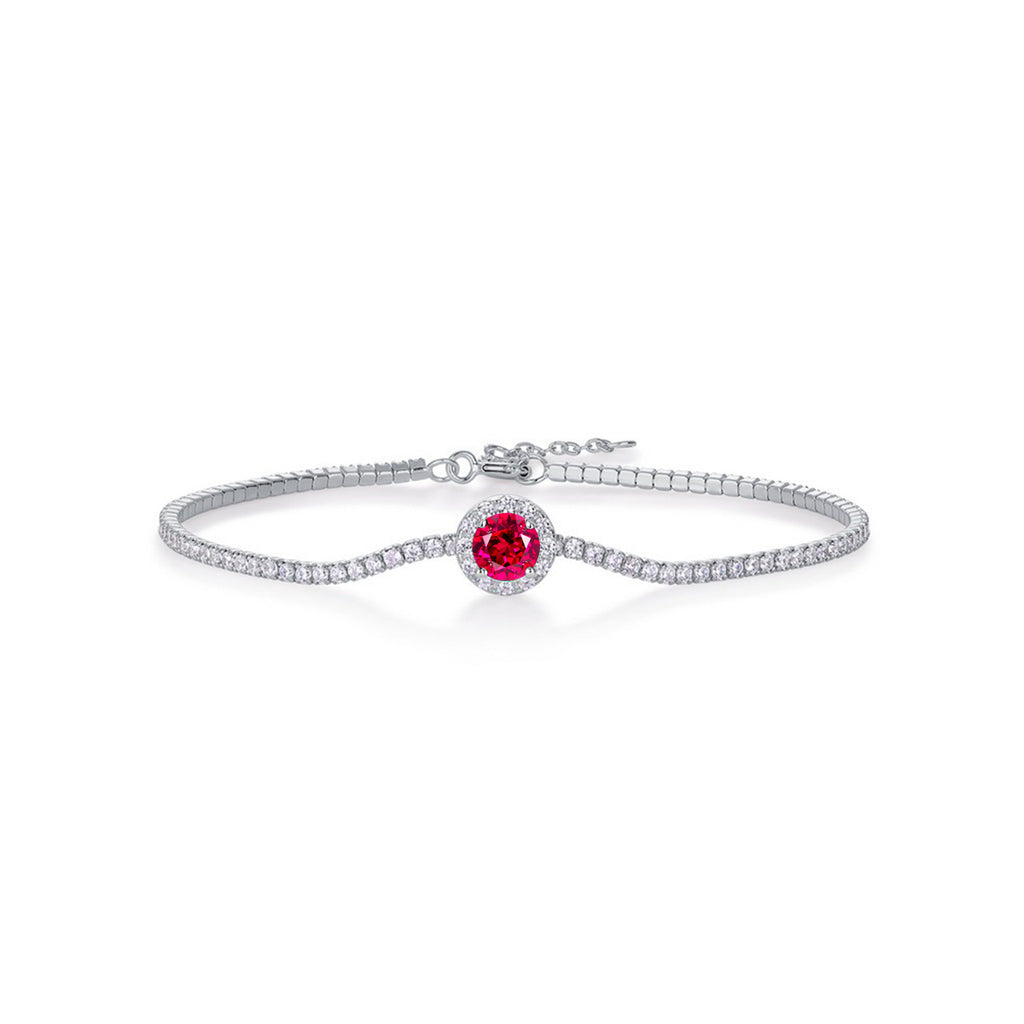 S925 Bracelet de tennis en argent sterling