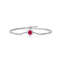 S925 Bracelet de tennis en argent sterling