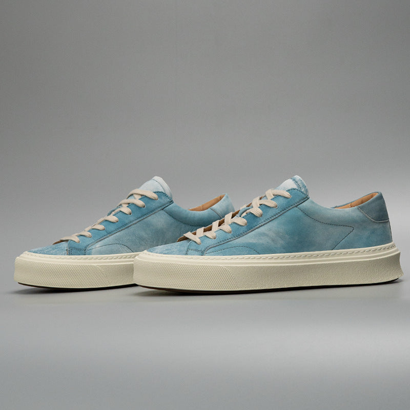 Hommes Cuir véritable décontraction Lavé Casual Slip-on Chaussures