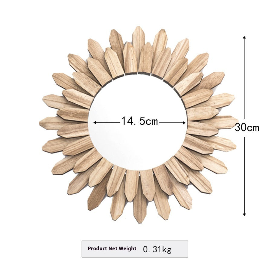 Style européen Solid Wood Finish Handmade Pending Mirror Homestay Hotel Entrée Decoratio