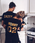 T-shirt à manches courtes pour parents et enfants