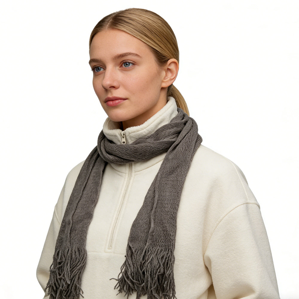Light Gray Scarf 2pcs