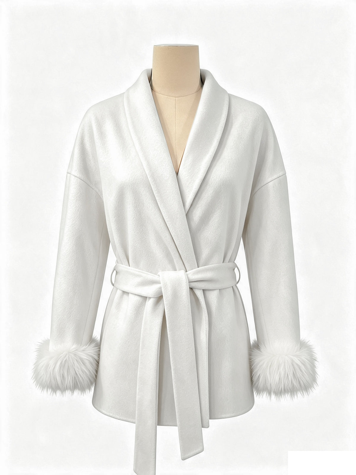 Automne Hiver Manteau de Woolen de style français