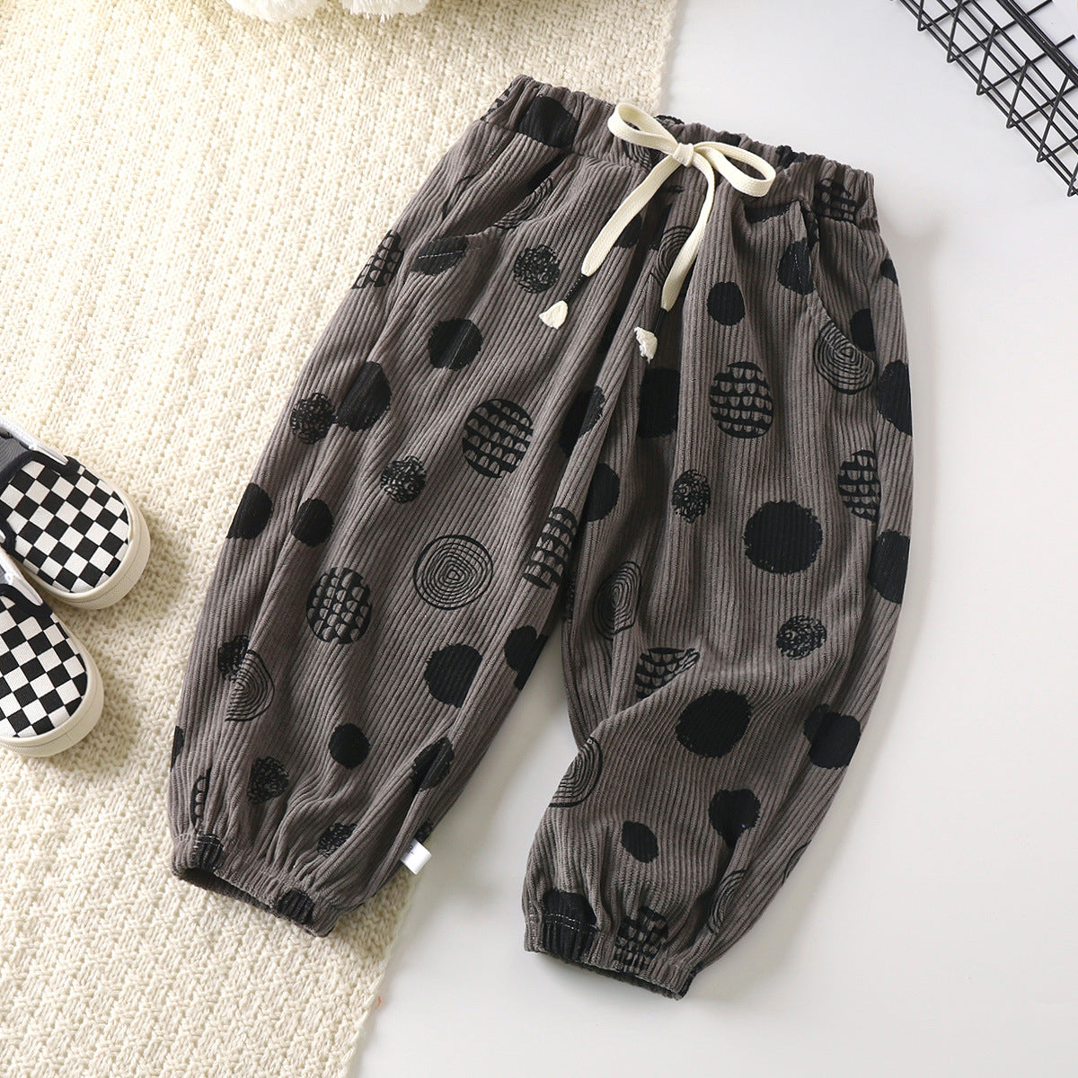 Rétro pour enfants Corduroy Style coréen Bloomers