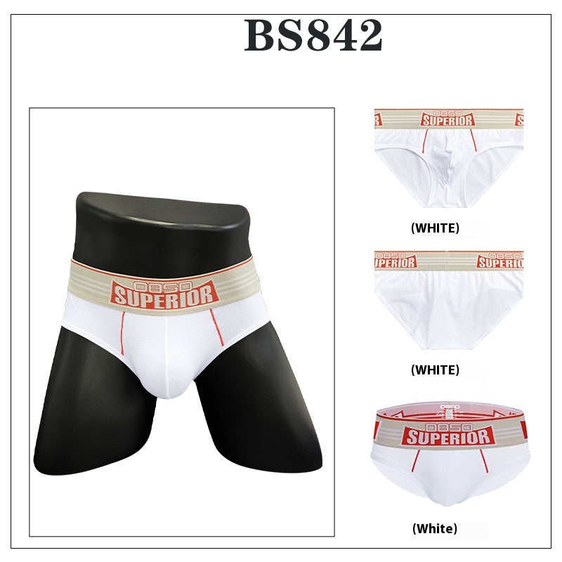 Sous-vêtements pour hommes Sexy Low Waist Coton Sports Fitness Anti-wear Slips pour jambes