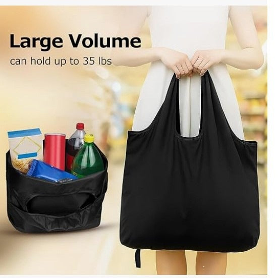 Grand sac de fourre-tout de couleur solide écologique