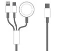 Regarder le câble de recharge sans fil magnétique trois en un