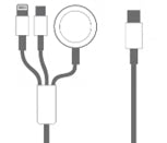 Regarder le câble de recharge sans fil magnétique trois en un