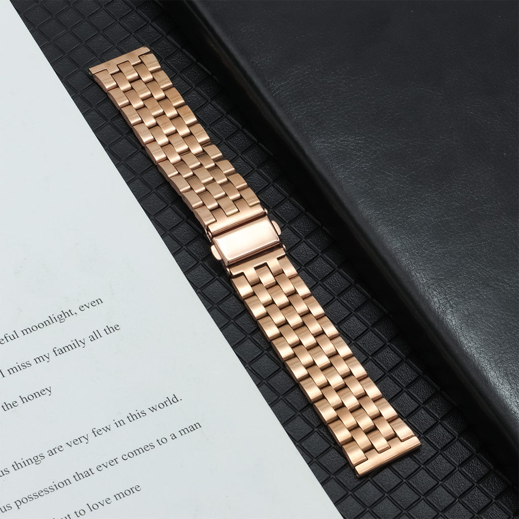Bracelet en acier inoxydable à cinq perles coloré