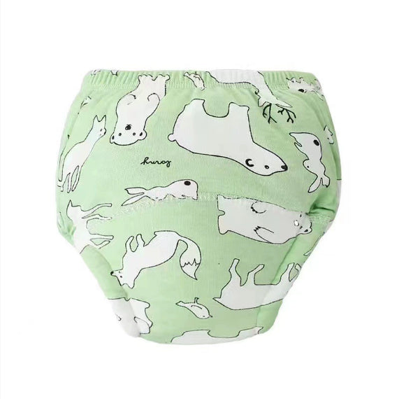 Pantalon d'entraînement pour bébé Pure coton respirant 6 couches Lavable Couche pour bébé