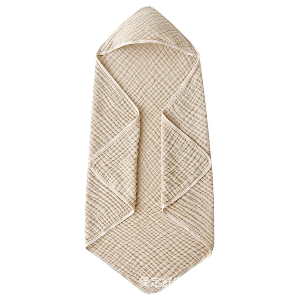 Serviettes à capuche pour bébé pour nouveau-né Muslin coton Serviette de bain pour bébé avec capot pour bébés