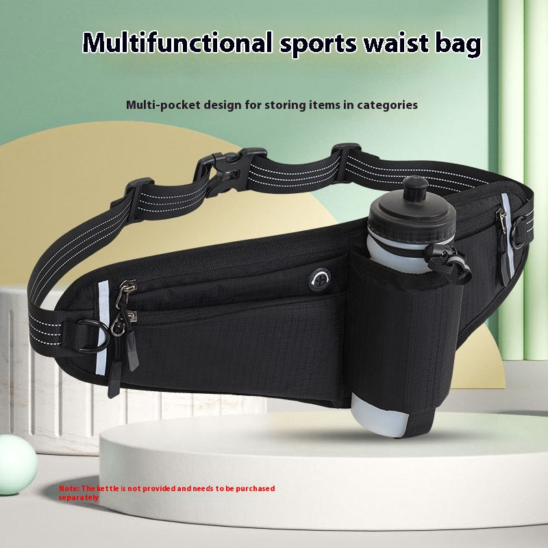 Multifonctionnel Nylon Entraînement serré Étanche Exercise Outdoor Running Belt Bag