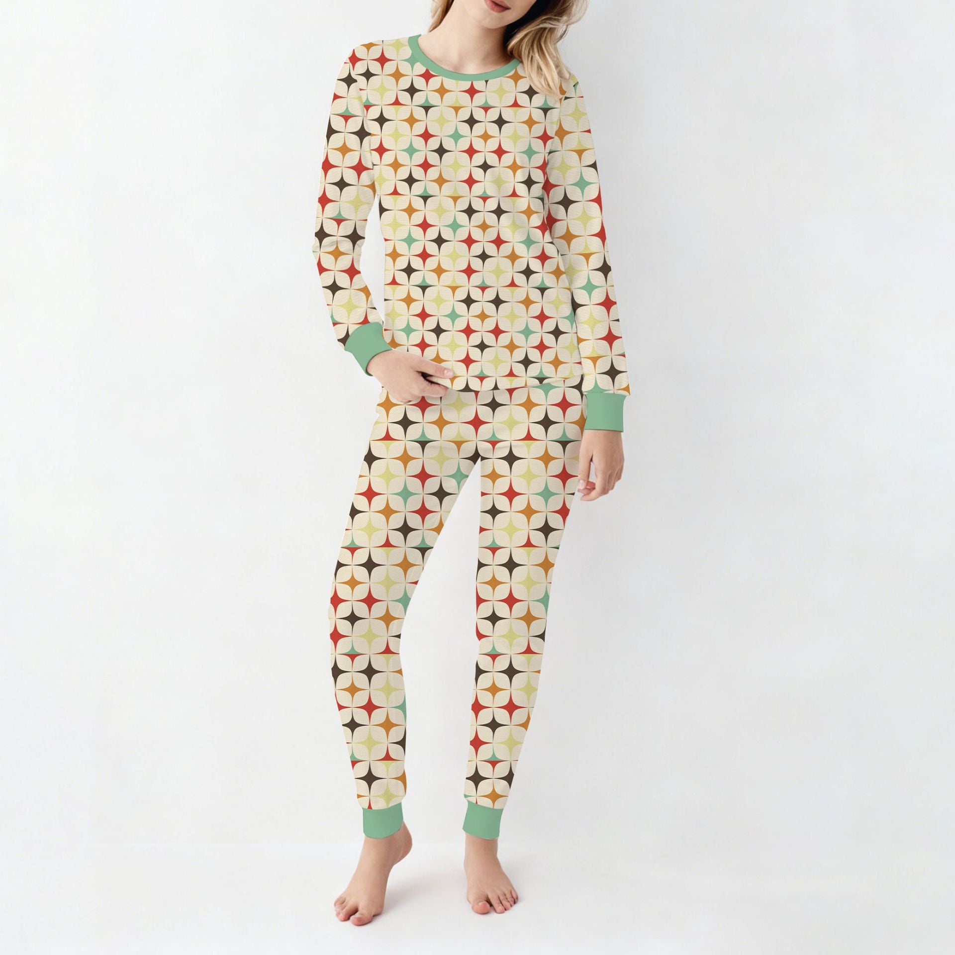 Ensemble de pajama de famille imprimé de Noël