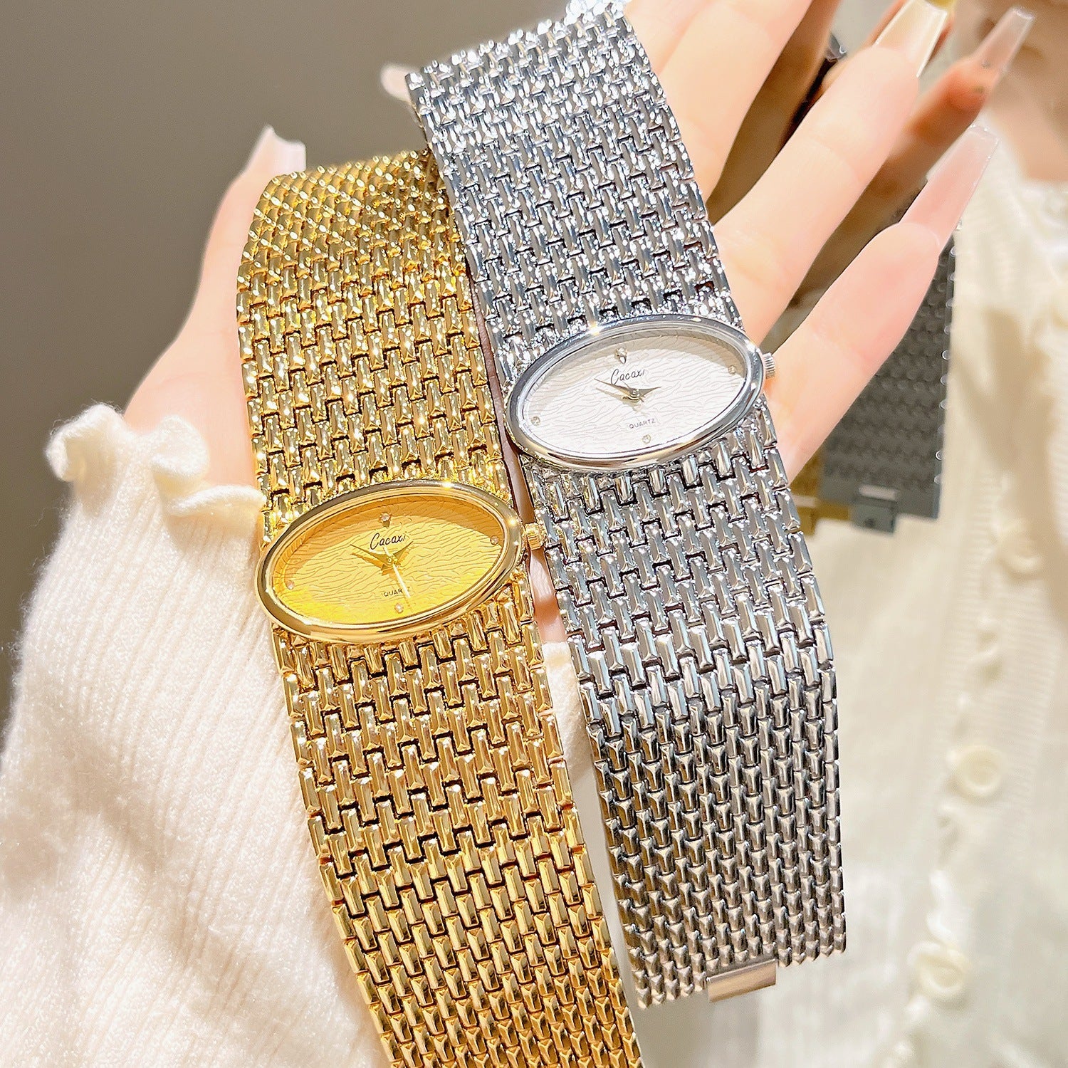 Montre Quartz Vintage pour femmes élégant et tendance