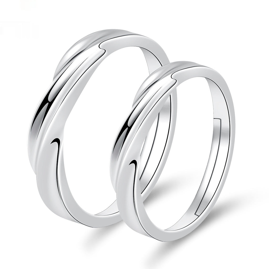 Moissanite Engagement Couple Anneaux Couple