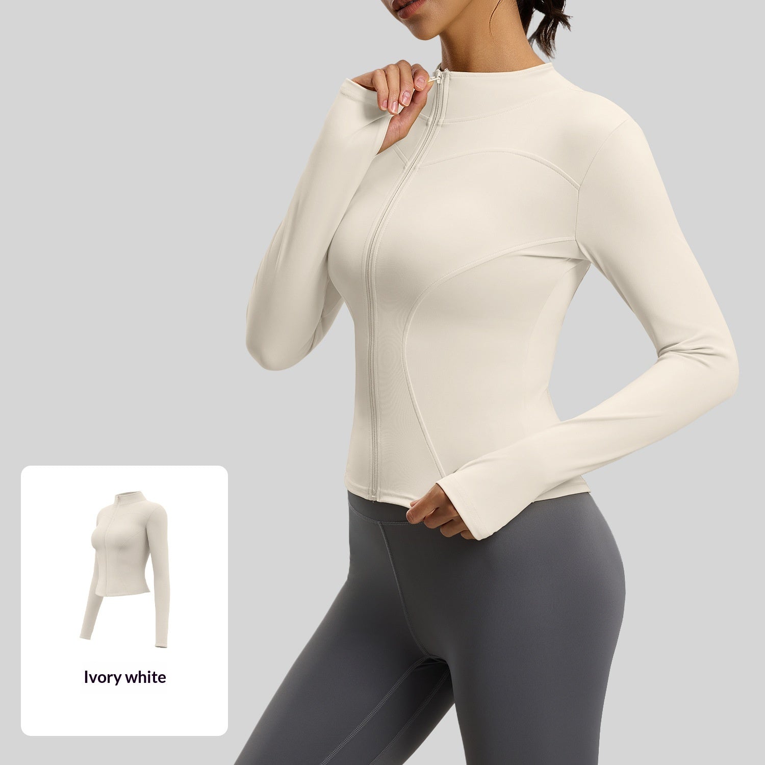 Veste de yoga ajustée de façon serrée Figurine-flatter Outdoorwear