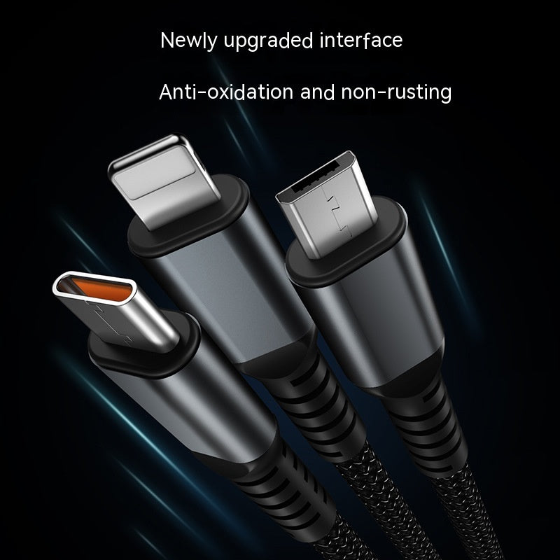 Téléphone portable 3-en-un avec câble de données léger 6A Super Fast Charge