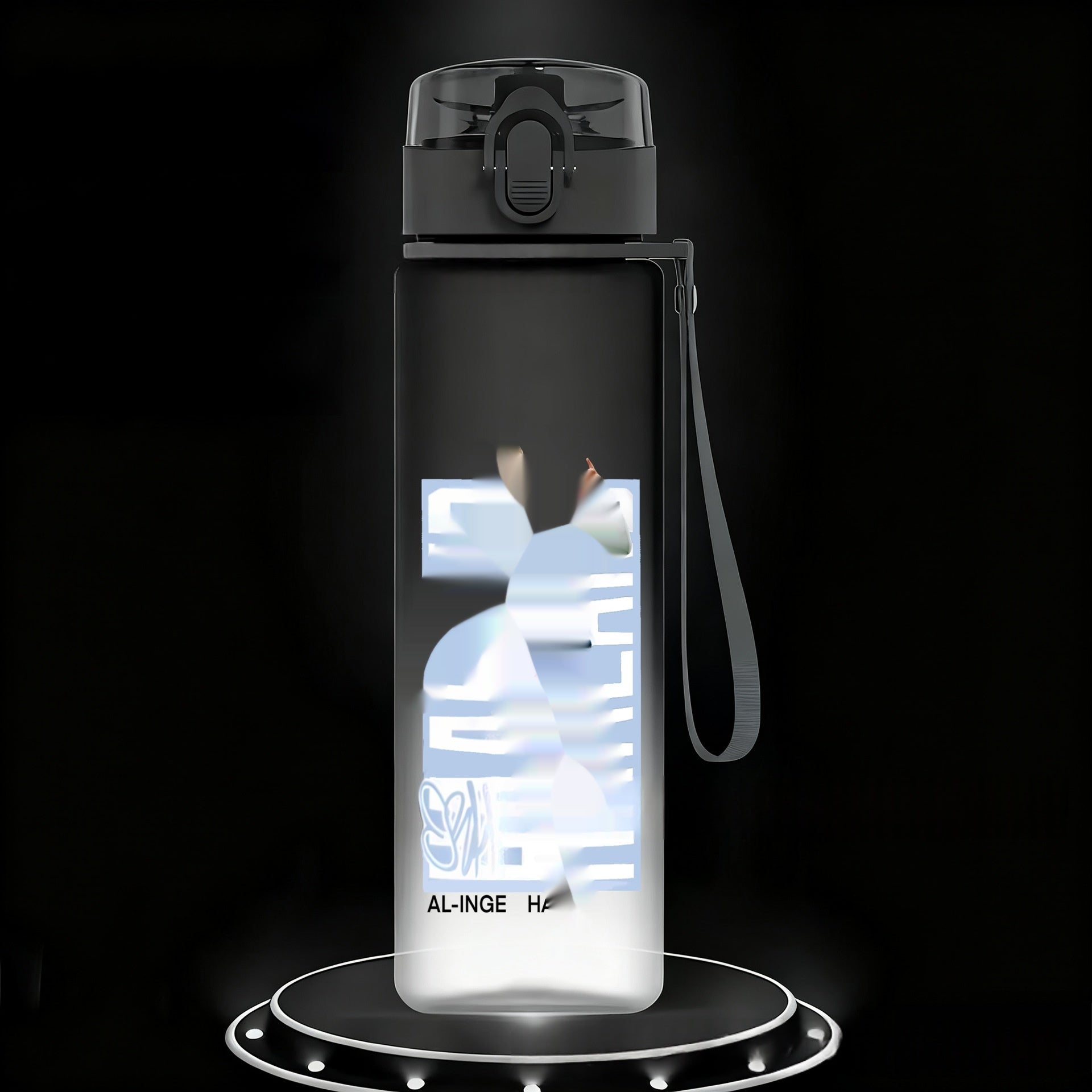 Coupe en plastique Texture givrée de grande capacité personnalisée