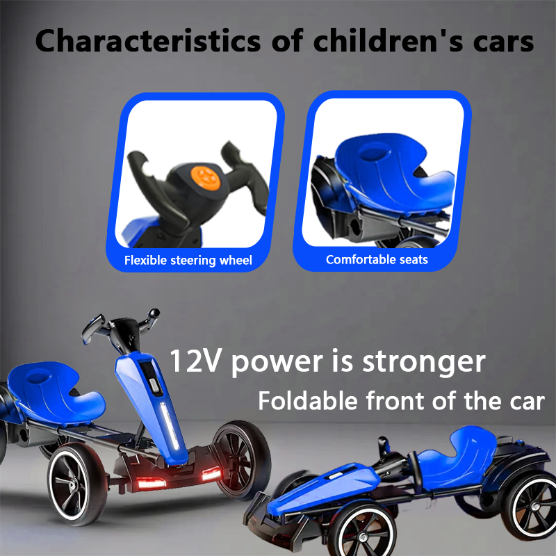 12V Pédale électrique pour enfants Go Kart