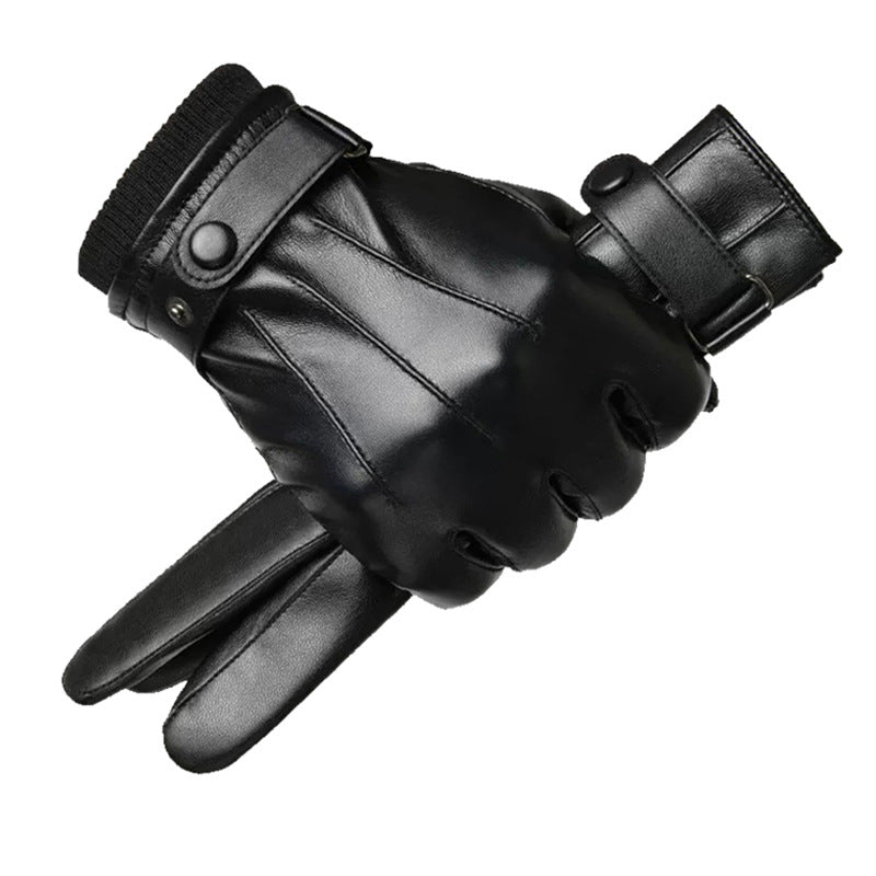 Hommes Fleece d'hiver à l'épreuve du vent Et des gants de vélo imperméables