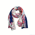 2-piece Extra-Long Chic Floral Lightweight and Elegant Scarf