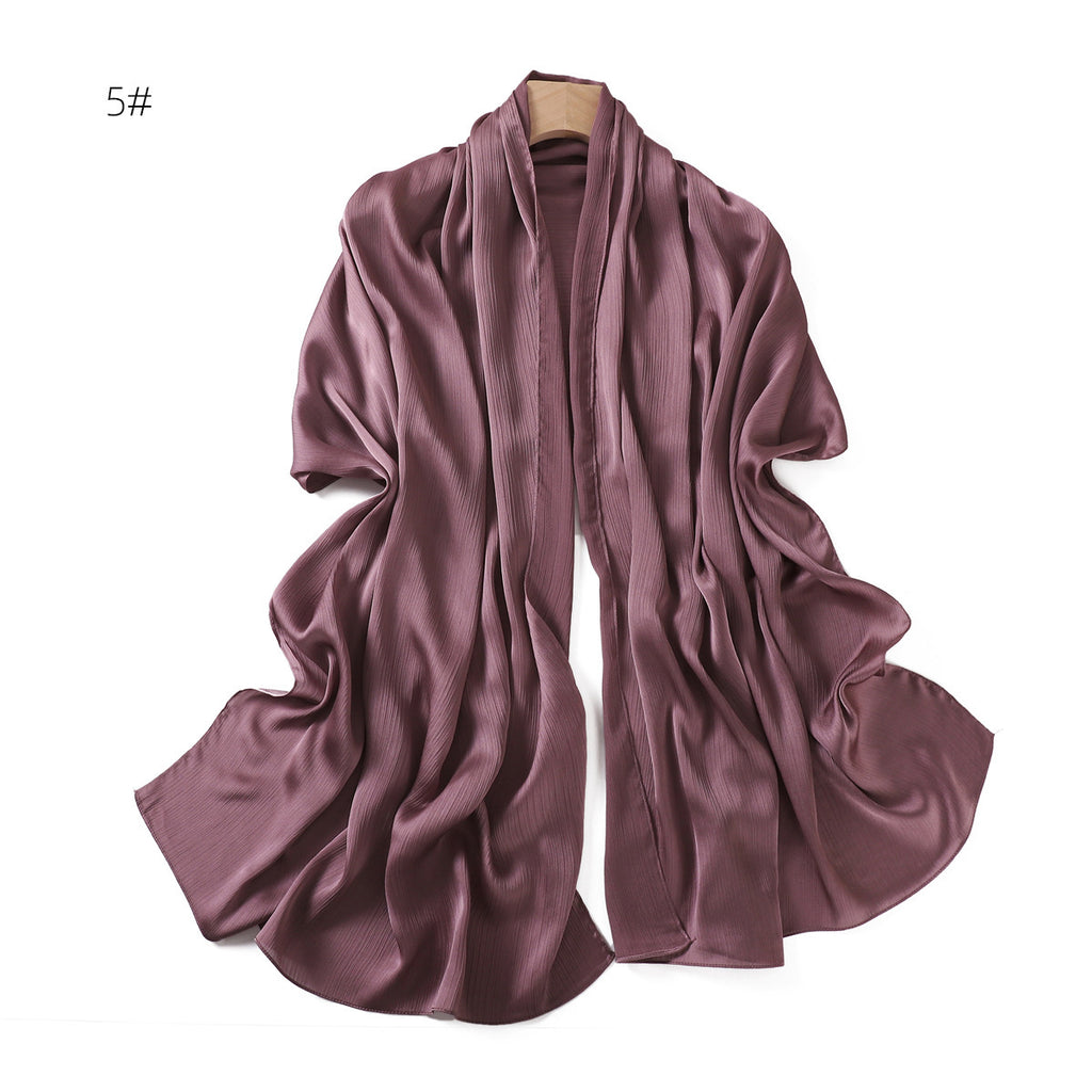 Solid Color Women's Summer Shawl Sunscreen Scarf