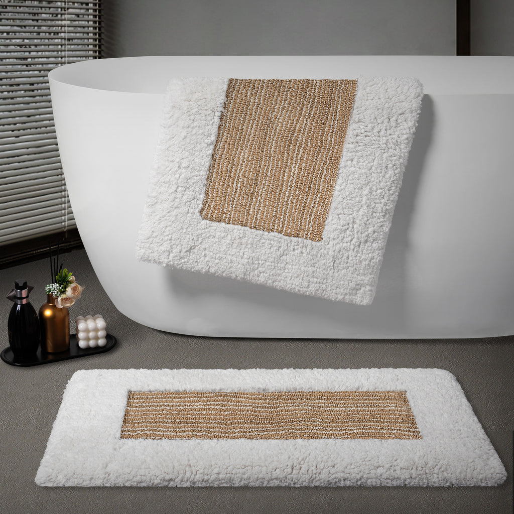 Tapis de porte en coton lavable à la machine pour usage domestique