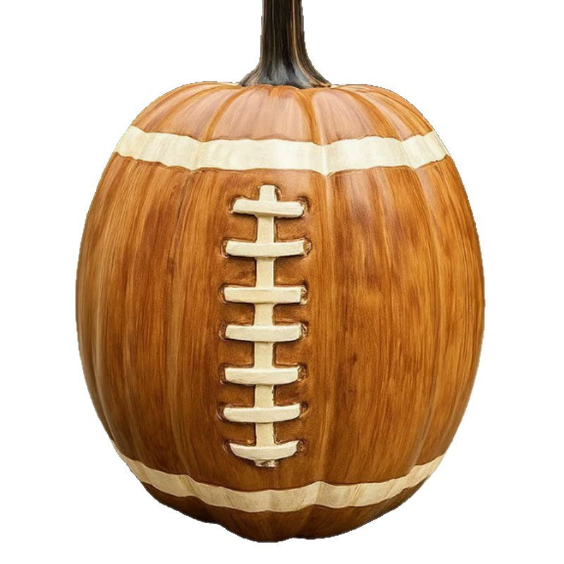 Décoration de citrouille de football