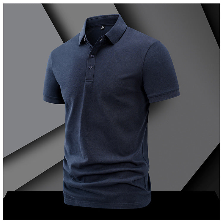 Short-Sleeved Lapel Casual Polo