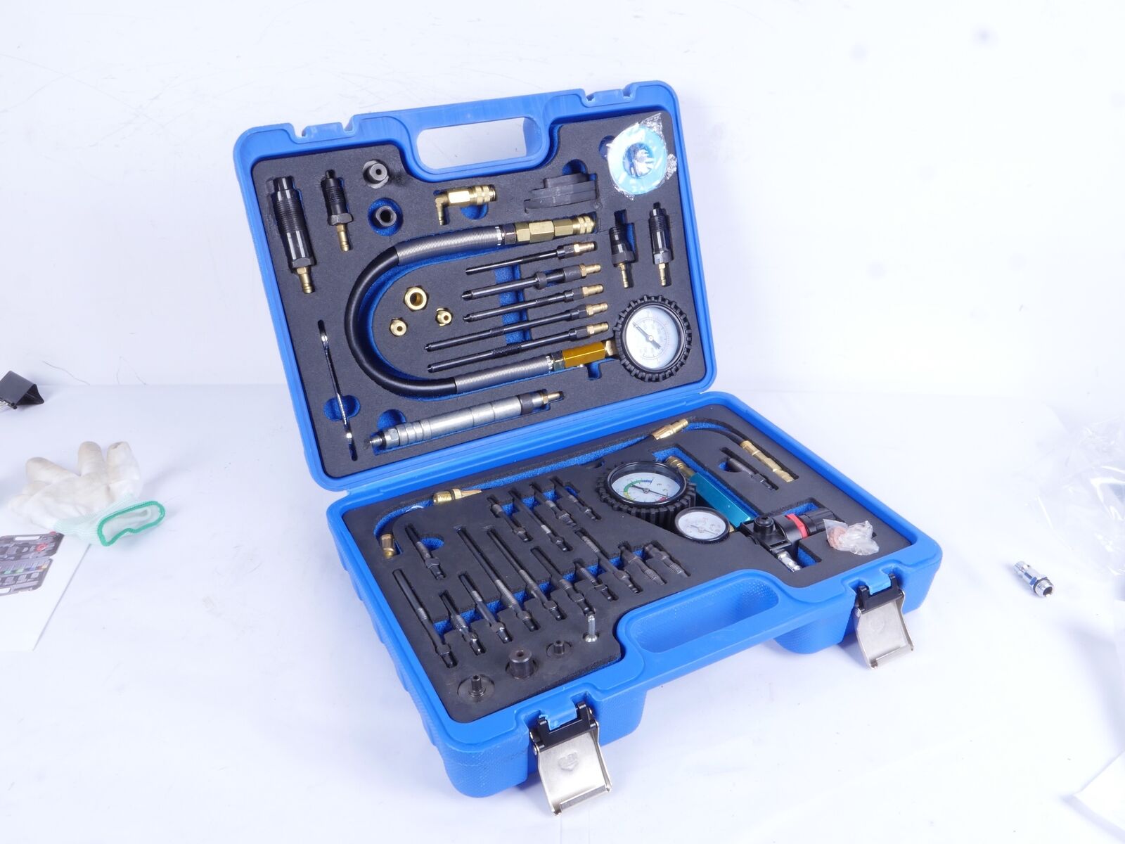46X Diesel essence moteur testeur de compression perte de pression fuite testeur Master Kit