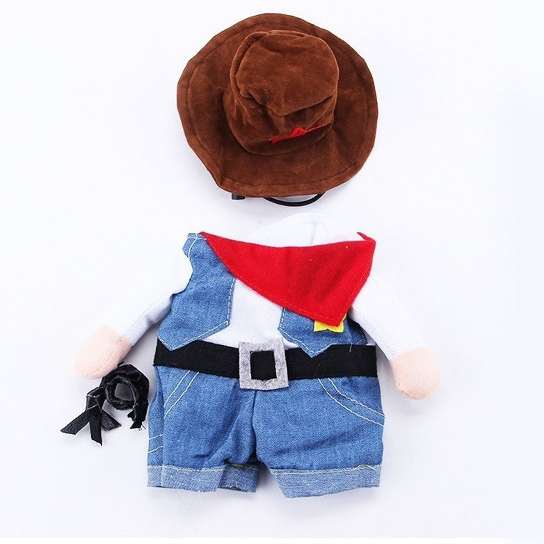 Vêtements de chat Western Cowboy Funny Outfit
