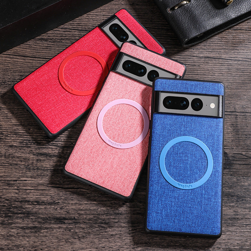 Applicable à l'étui Google Leather Phone Case PIXEL Série Protection tout compris C