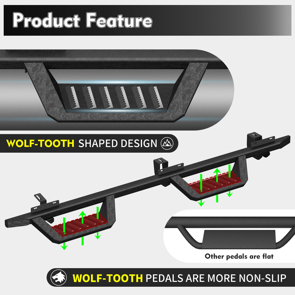 Barres Running Boards Compatibles avec Wrangler JK 4 Portes