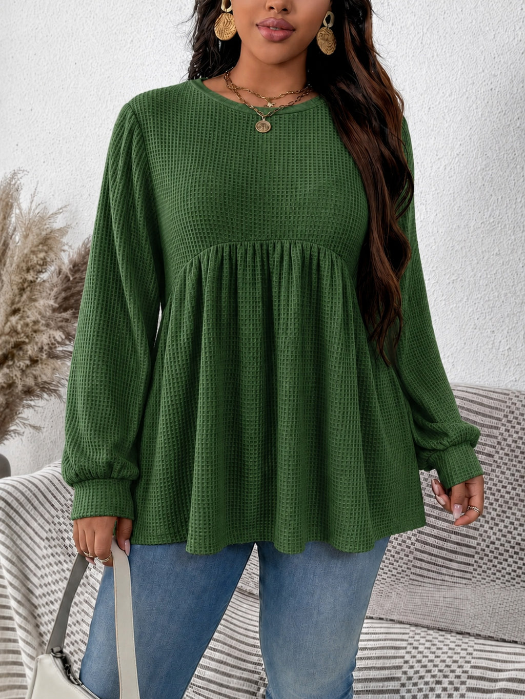 Chemise casuale en couleur unique