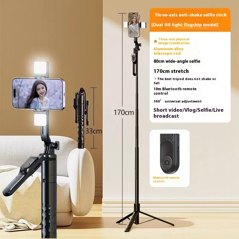 Téléphone portable Bluetooth Selfie Stick Stabilizer Sol Stand