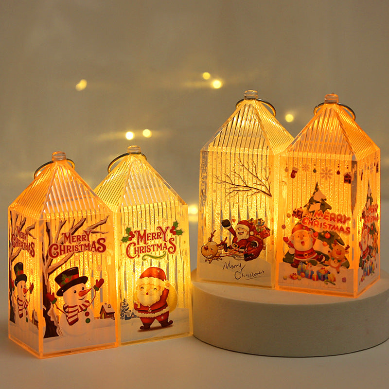 Décorations de Noël Cadeaux de la veille de Noël pour enfants Portable Nightlight Ornaments Shop Wi